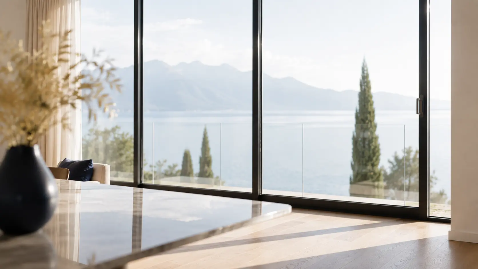 Nettoyage de vitres et baies vitrées à Nyon